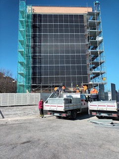 Impianto verticale condominio Casoria 72 kWp
